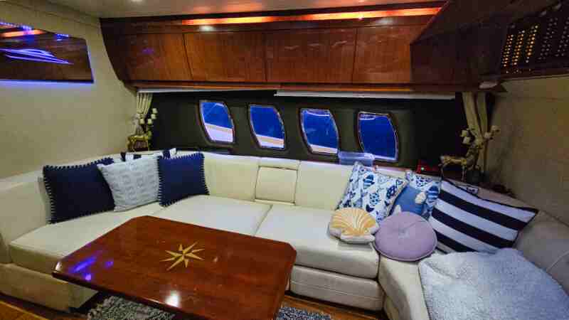yacht interior seating