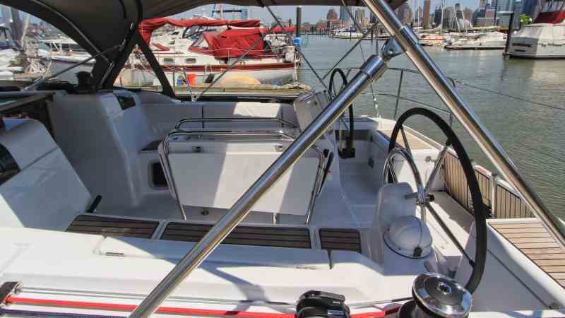 Sailboat cockpit