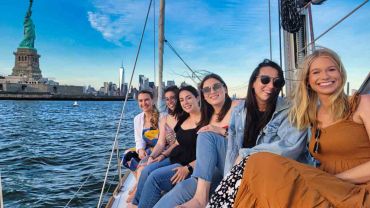 Sailing to the Manhattan Skyline