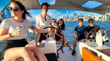 Yacht party near Manhattan