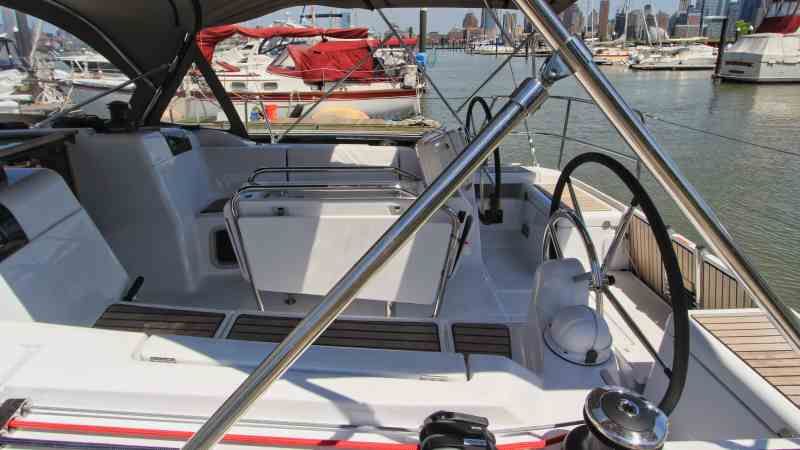 Sailboat cockpit